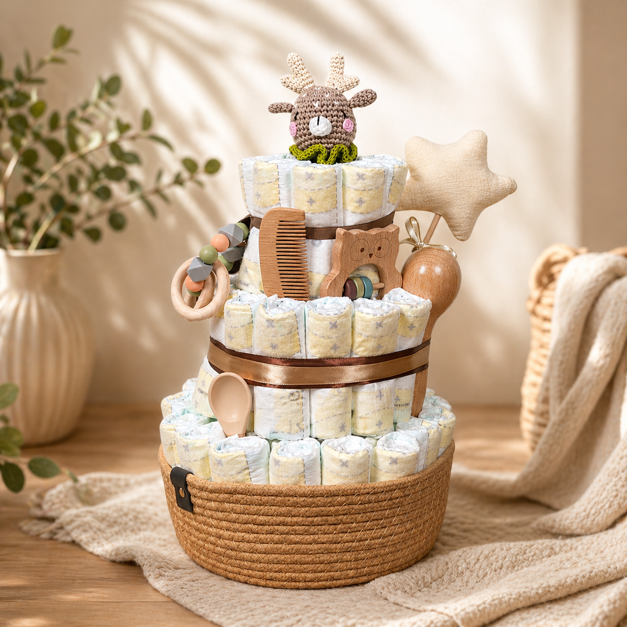 Windeltorte zur Geburt: Das perfekte Babygeschenk