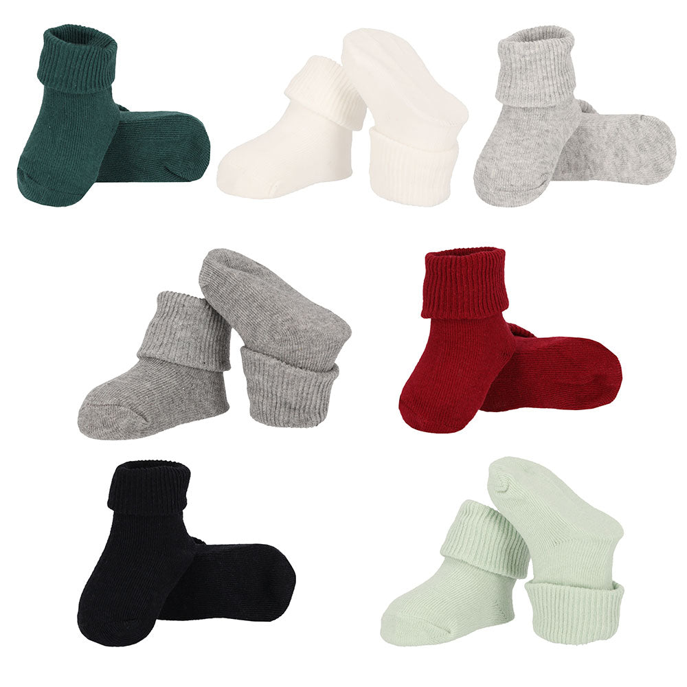 Apollo Babysocken für Jungen mit Umschlagbund in sechs verschiedenen Farbtönen