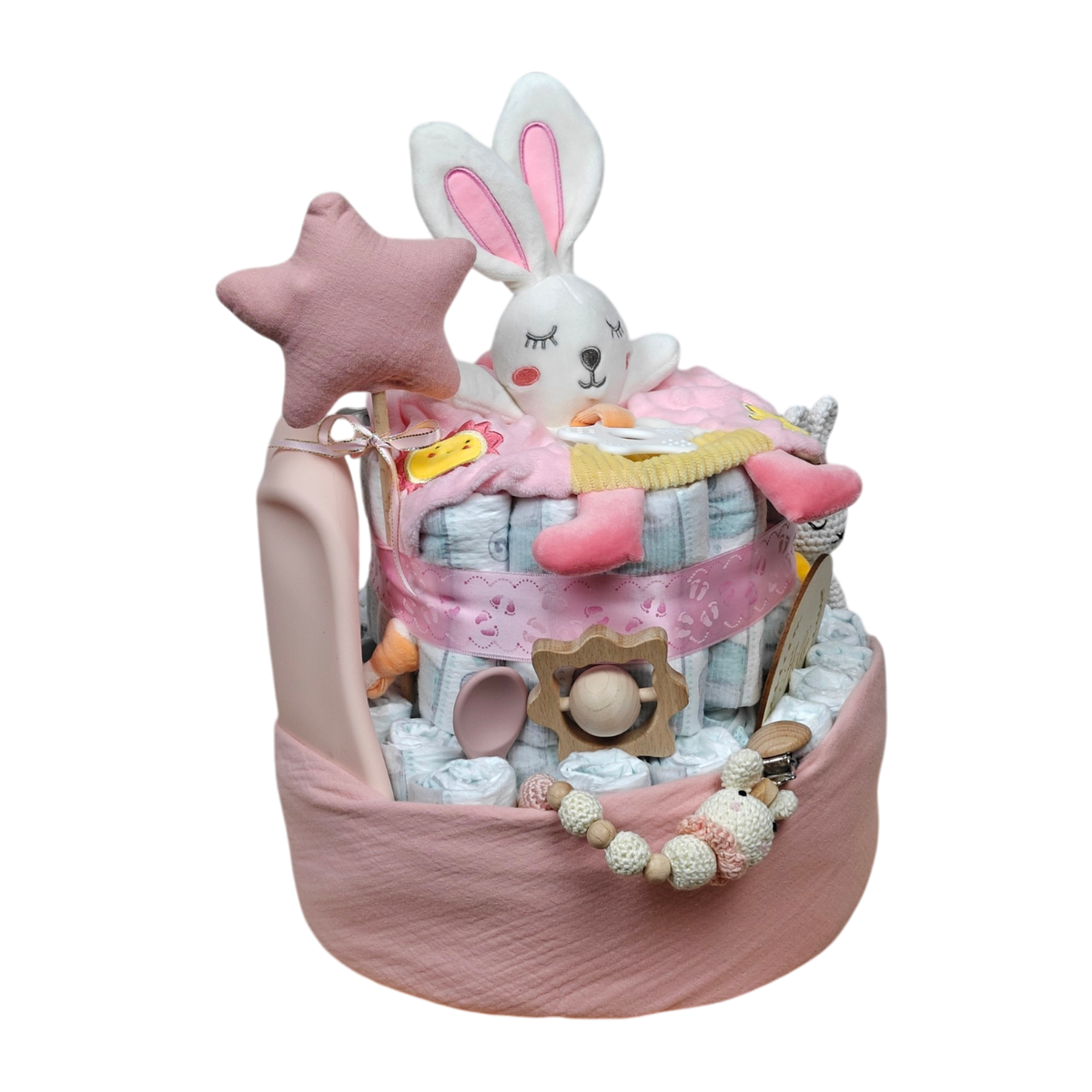 Gâteau lapin cadeau de couches