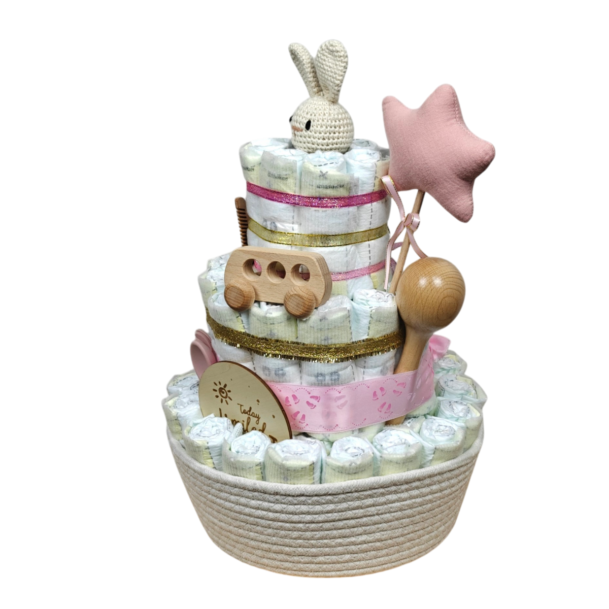 Diaper cake bunny