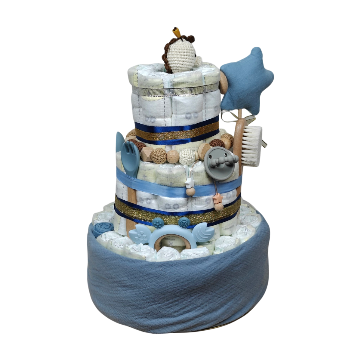 Magie de l'eau pour le gâteau de couches