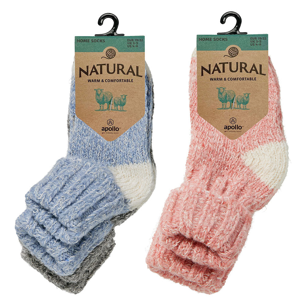 Babysocken 2er-Set Wolle