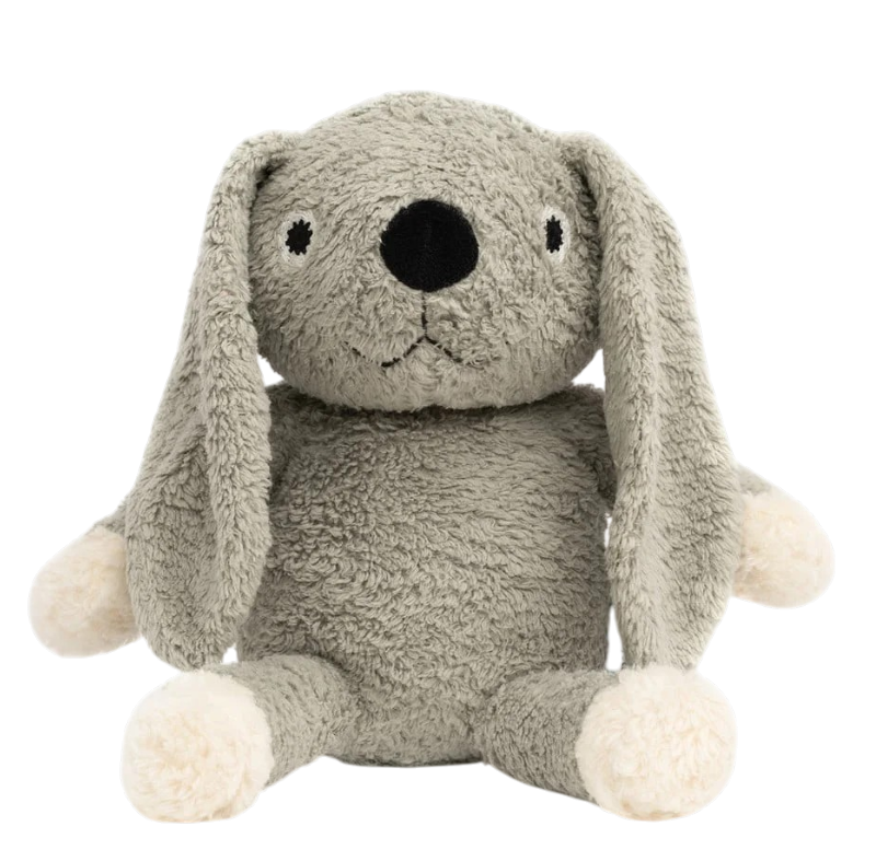 Graues Bio Kuscheltier Hase von natureZOO aus zertifizierter Bio-Baumwolle für Babys ab 0 Monaten