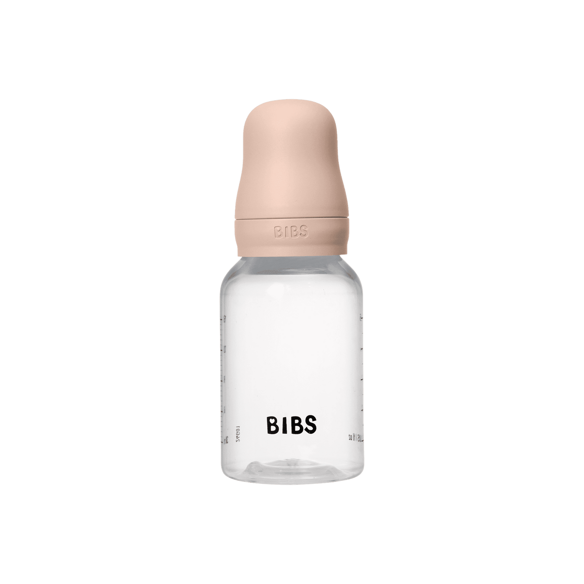 Biberon anti-colica BIBS 150 ml rosé con tappo protettivo e design a tenuta stagna per i viaggi
