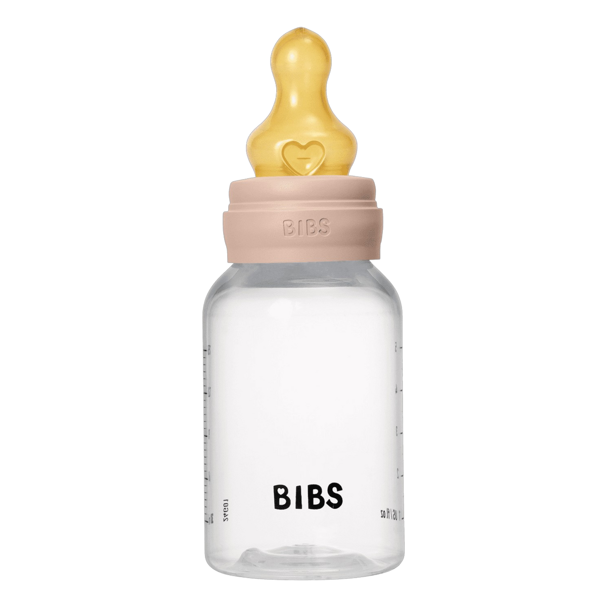 BIBS biberon anticoliche 150 ml rosé con tettarella in lattice naturale a flusso lento per neonati e bambini