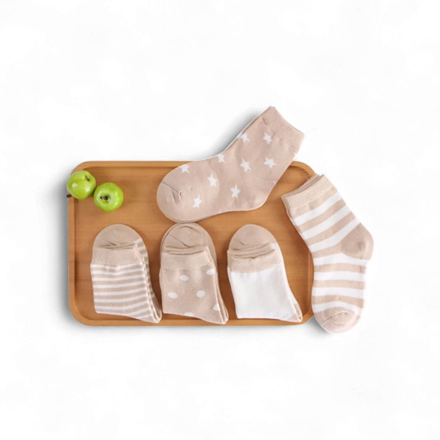 Socks in a set of 5 made from natural cotton, great gift for babies