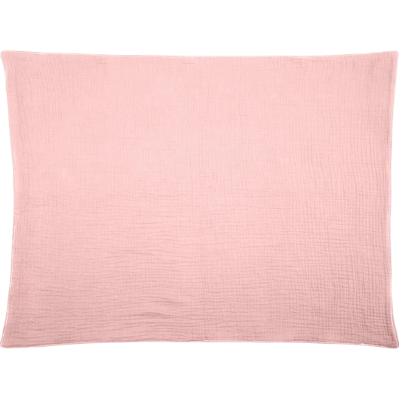 Ein rechteckiges, hellrosa Multifunktionstuch Rosa [55x65cm] von Hello World mit einer weichen, strukturierten Oberfläche wird vor einem schlichten weißen Hintergrund präsentiert.