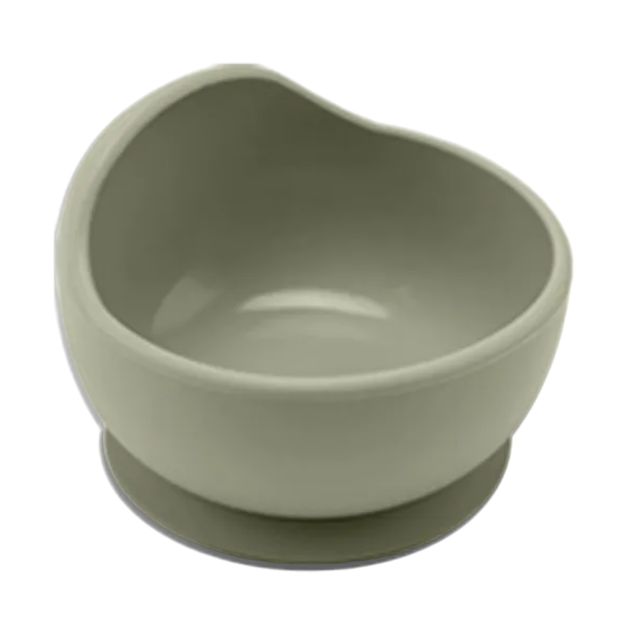 Die Hello World Schüssel rund Grün [12x8cm] hat einen gewölbten Rand und einen Saugfuß für einfaches Schöpfen und kein Verrutschen - ideal für Baby-Led Weaning und aus BPA-freiem Material hergestellt.