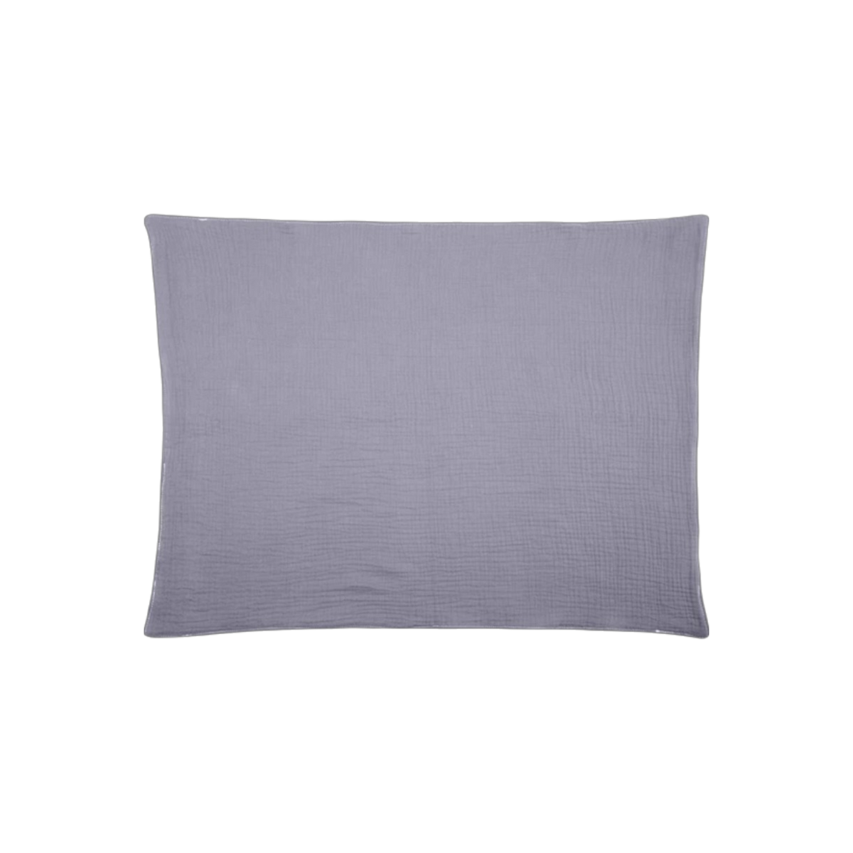 Das Hello World Windelgeschenk LKW [40x25cm] ist ein quadratisches, hellviolettes Kissen mit glattem, festem Bezug - ideal als Geschenk für frischgebackene Eltern - auf einfarbig weißem Hintergrund.