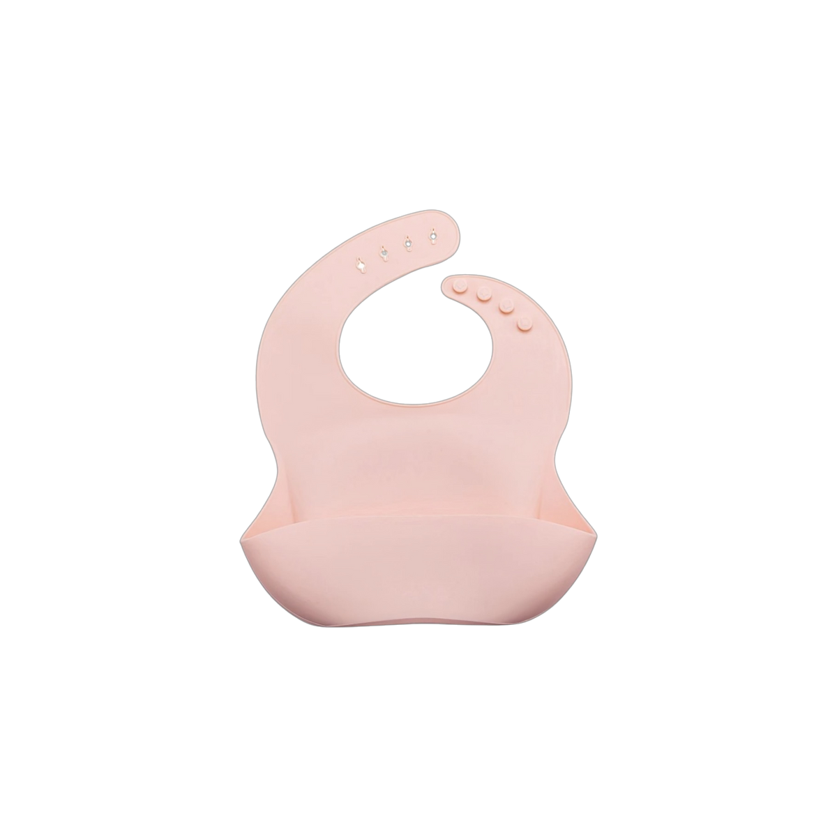 Das Hello World Windelgeschenk Lama (35x19cm) ist ein hellrosa Silikonlätzchen mit verstellbarem Nackenband und tiefer Tasche zum Auffangen von Lebensmitteln, ideal als Baby Geschenk oder Lama Windelgeschenk, abgebildet auf einem schlichten weißen Hintergrund.