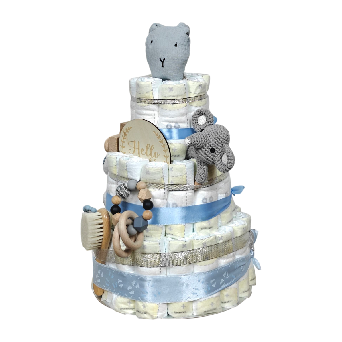 Windeltorte Schnuffel grau [25x41cm]