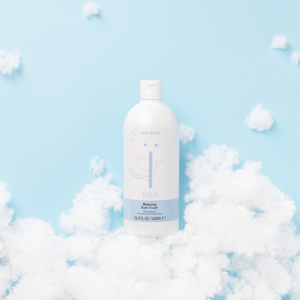 Naïf Baby Bath Foam 500 ml per la cura delicata del bambino e un bagnetto rilassato