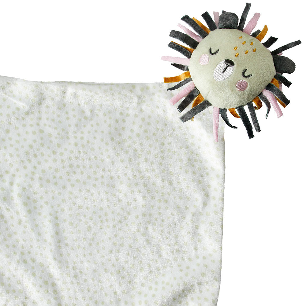 Schmusetuch aus dem Baby Geschenkset Jungle mit weichem Löwenkopf