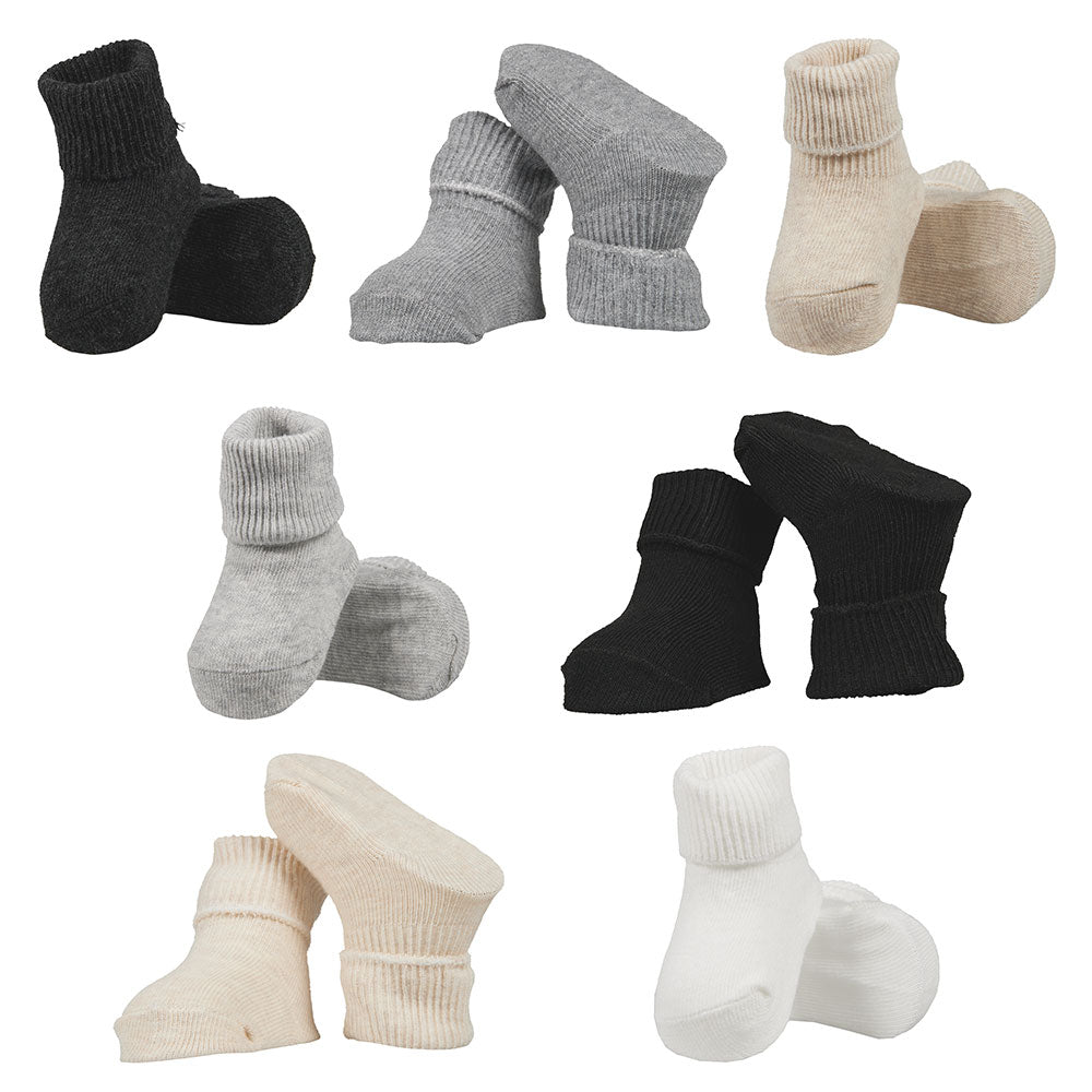 Apollo Babysocken für Babys in neutralen Farben wie Creme, Grau, Weiss und Schwarz
