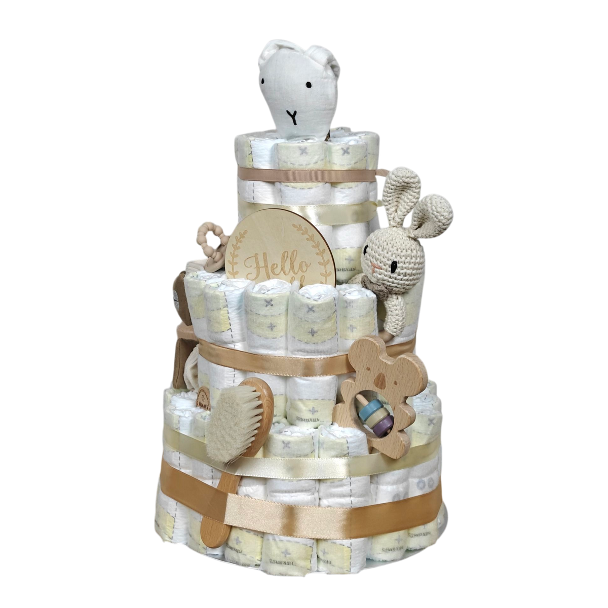 Windeltorte Schnuffel weiss [25x41cm]