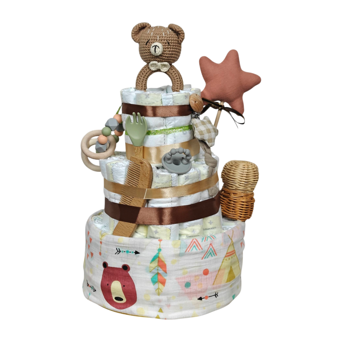 Windeltorte Bärencamp [42x25cm]