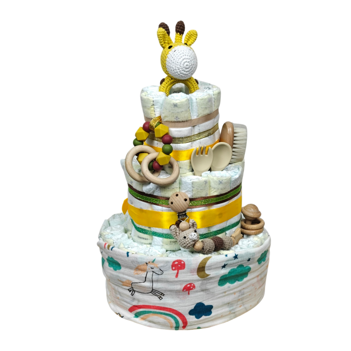 Gâteau de couches de rêve girafe