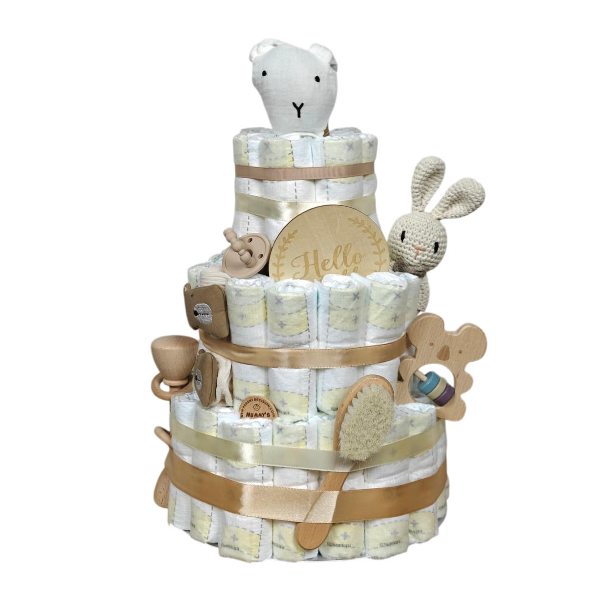 Windeltorte Schnuffel weiss [25x41cm]