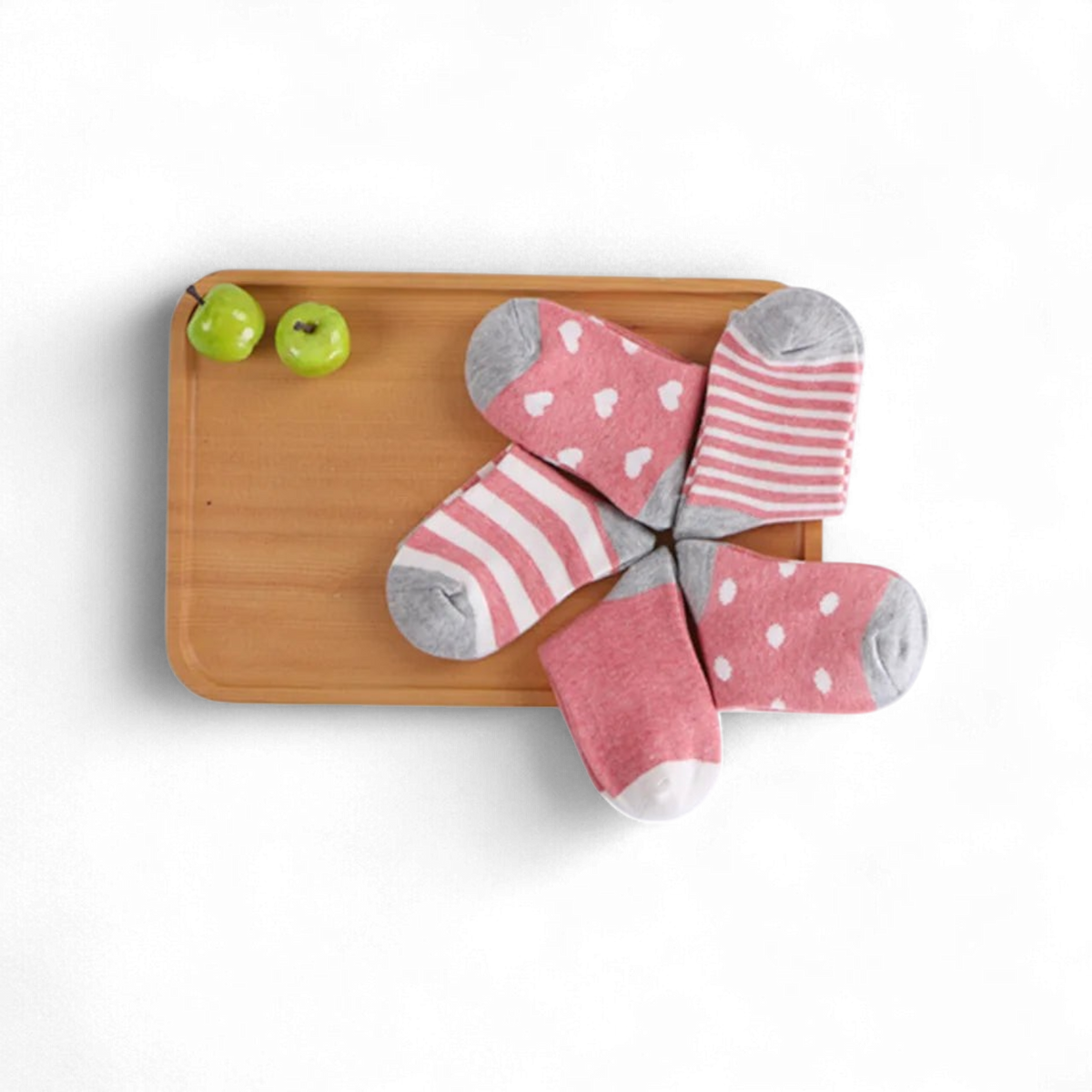 Socken aus Baumwolle 5er-Set Rose