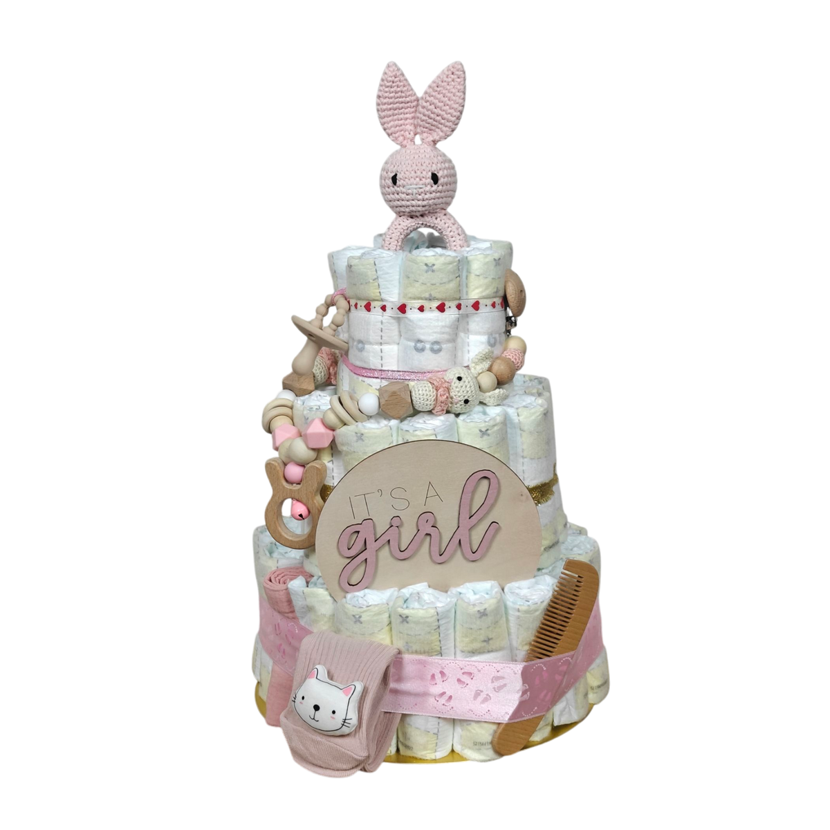 Torta di pannolini It's a Girl [28x45cm]