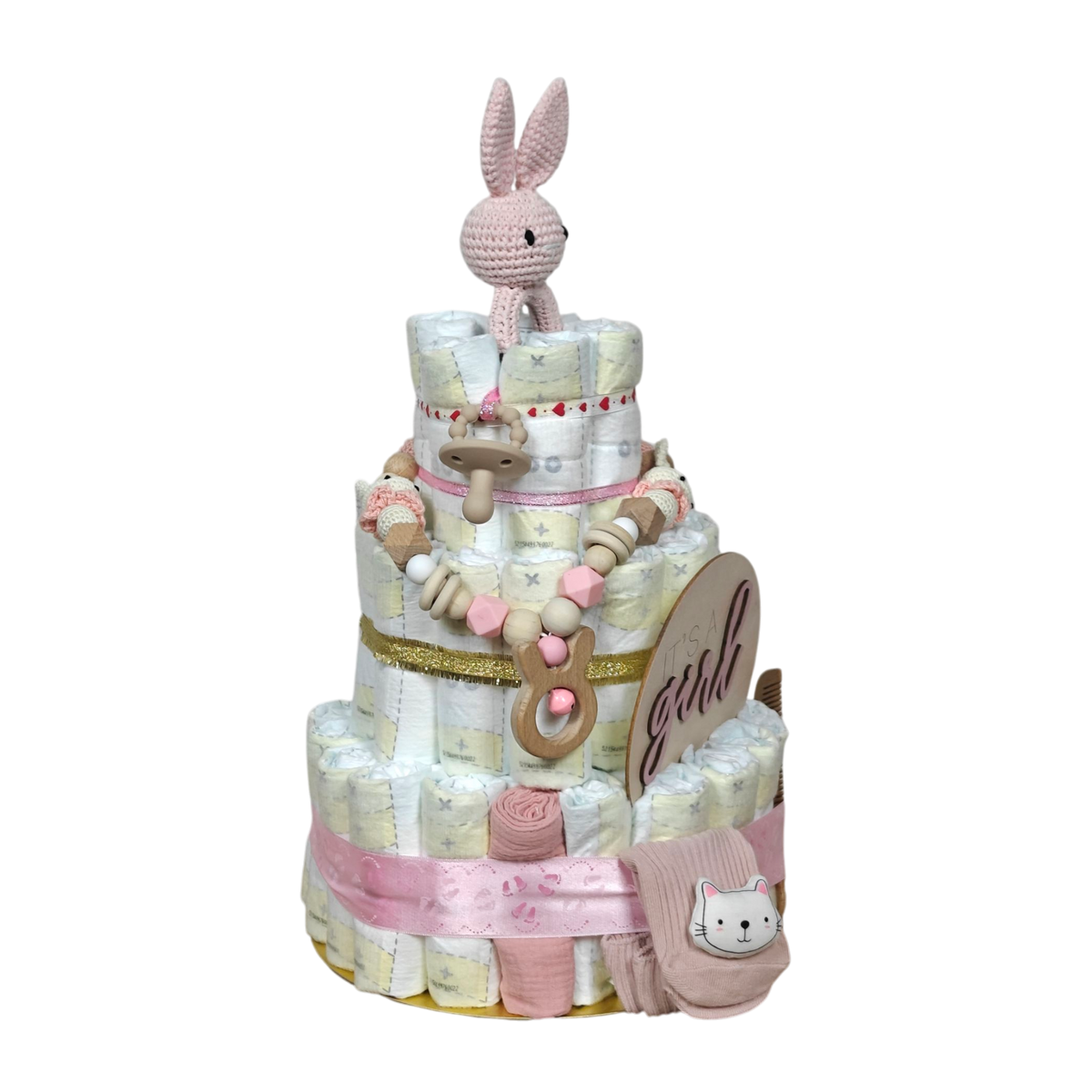 Torta di pannolini It's a Girl [28x45cm]