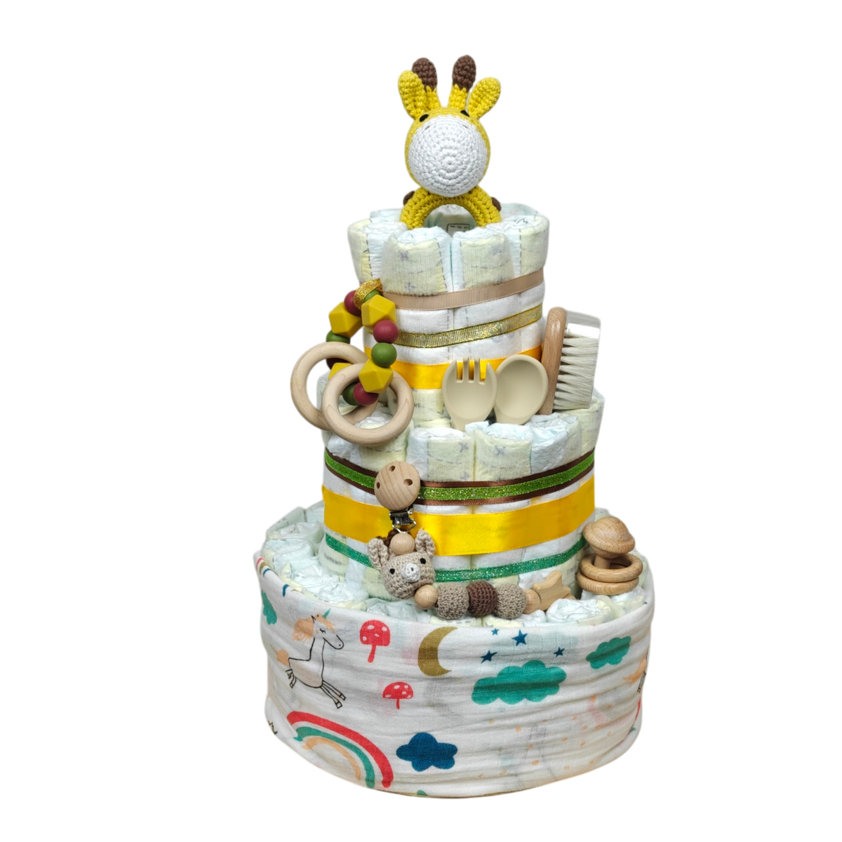 Gâteau de couches de rêve girafe