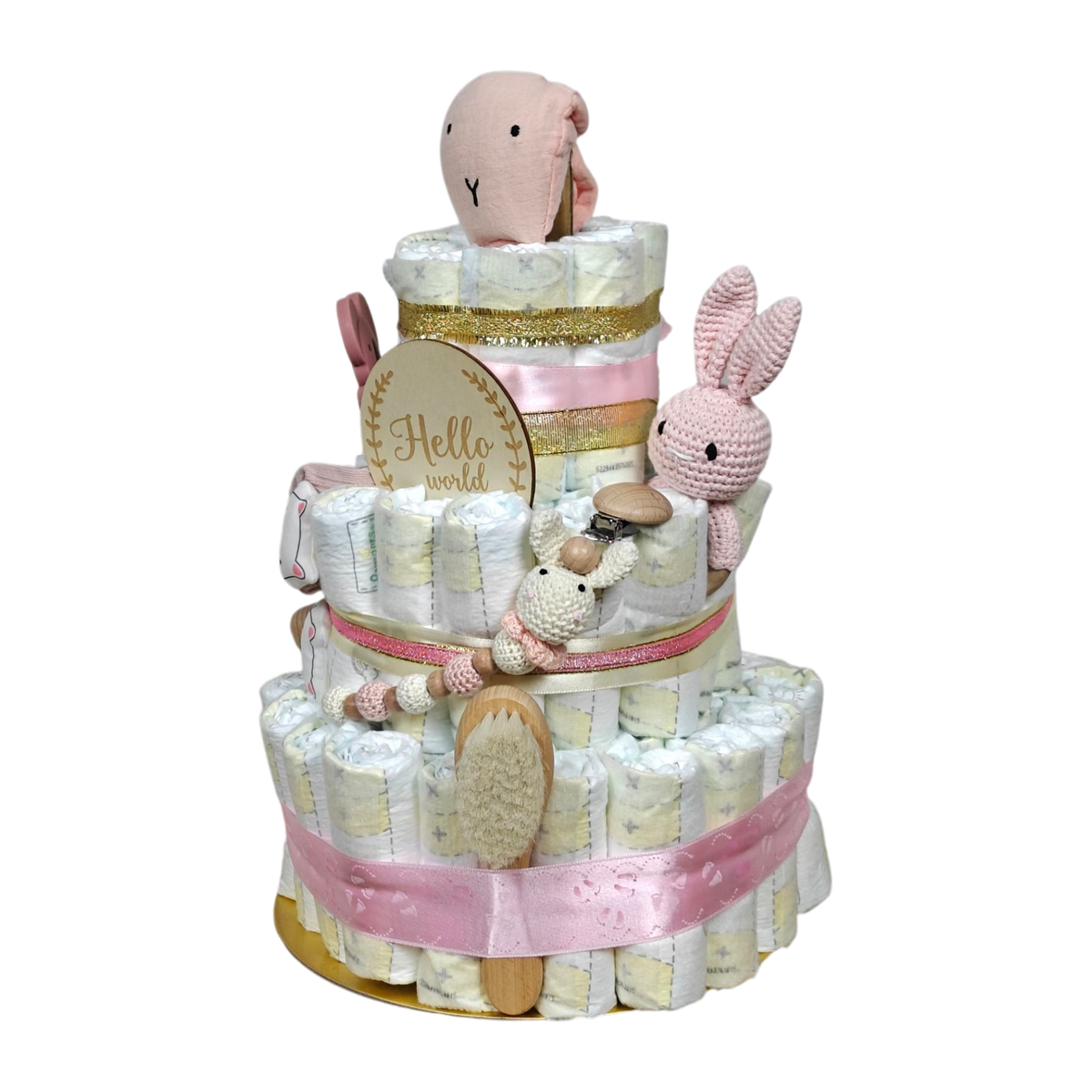 Windeltorte Schnuffel rosa [25x41cm]