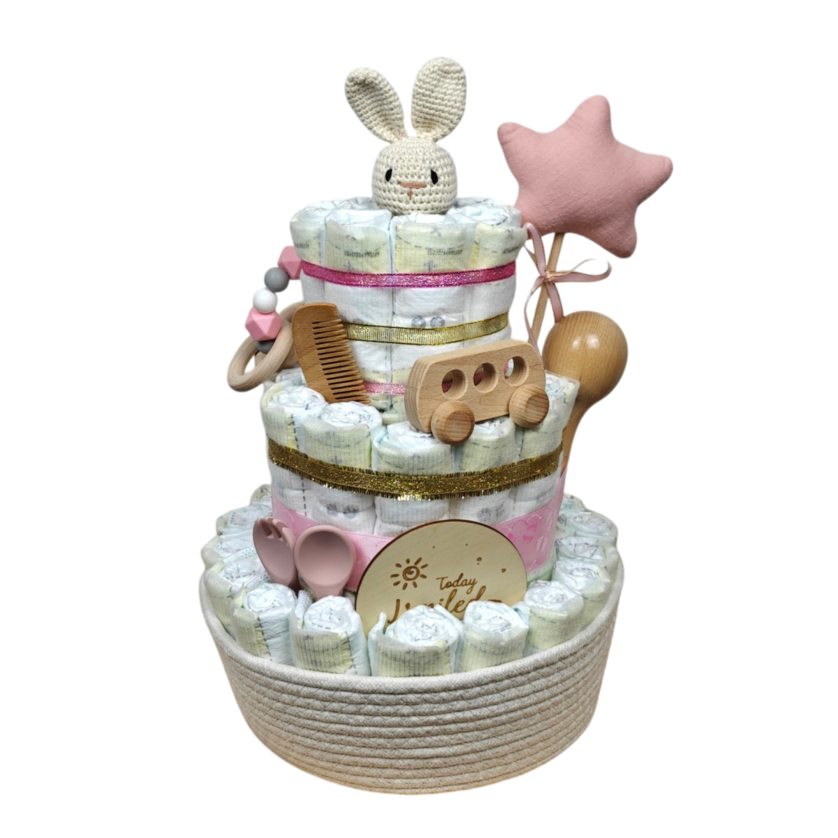 Diaper cake bunny
