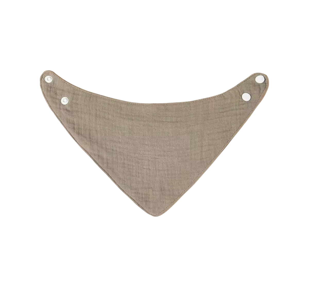 Bavaglino in cotone grigio